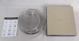 新越ワークス　スリースノー　ステンレス　盆ざる＆トレー　４点セット